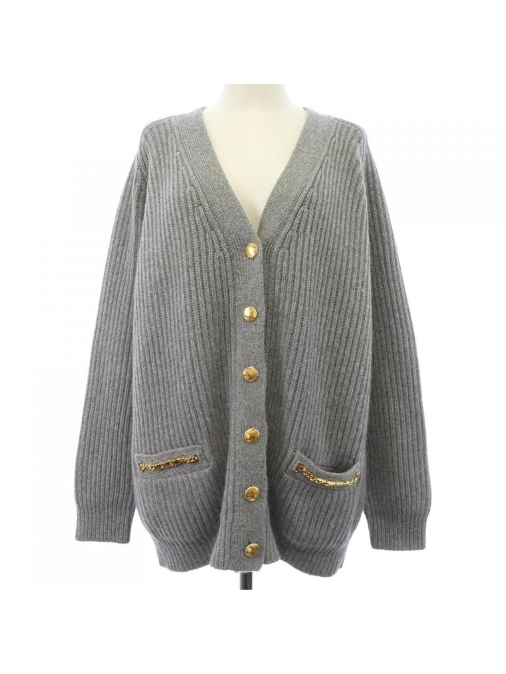 Celine Triomphe Cardigan Gray